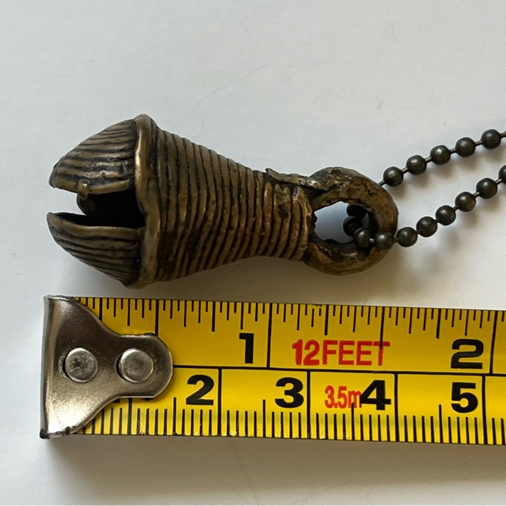 Antique Brass Pendant Necklace - Picture 5 of 6